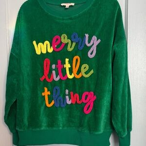 Peach Love sweatshirt EUC size small